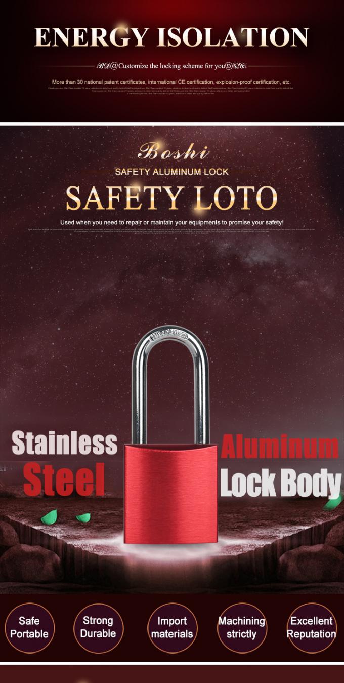 CE 인증과 로트오 제품인 알루미늄 안전 패드 록 BD-A01